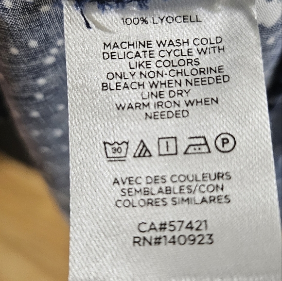 LOFT Blue Flutter Sleeve V-Neck Sundress - Picture 4 of 6